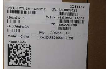 Lenovo 5M11Q55212 MECH_ASM PW with FPR