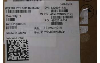 Lenovo 5M11Q55280 MECH_ASM Ccvrasm,KB,FRA,WFC,NBL,DF