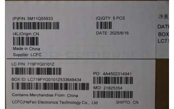 Lenovo 5M11Q55933 MECH_ASM GRP_KBD_BZL_CZE/SLK_WL_DB_CHY