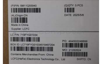 Lenovo 5M11Q55940 MECH_ASM GRP_KBD_BZL_GER_WL_DB_CHY