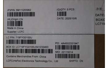 Lenovo 5M11Q55962 MECH_ASM GRP_KBD_BZL_UKE_WL_DB_CHY