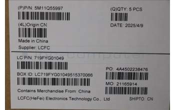 Lenovo 5M11Q55997 MECH_ASM GRP_KBD_BZL_TUR_WL_DB_LTN