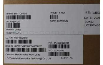 Lenovo 5M11Q56019 MECH_ASM GRP_KBD_BZL_ITA_WW_DB_CHY