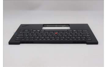 Lenovo 5M11Q56049 C-Cover with keyboard, French, Deep Black, FingerPrint Reader, WWAN, US