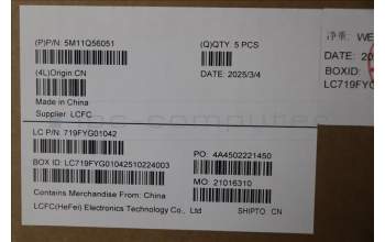 Lenovo 5M11Q56051 MECH_ASM GRP_KBD_BZL_GER_WW_DB_LTN