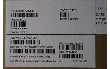 Lenovo 5M11Q60567 MECH_ASM BL KB BK ARA CHY