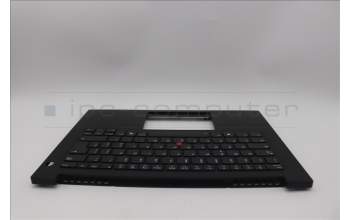 Lenovo 5M11Q60637 C-Cover with keyboard, Italian, Black, Backlight, UK