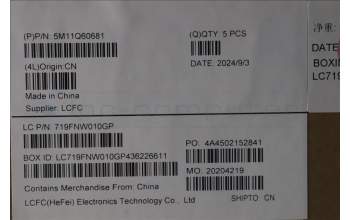 Lenovo 5M11Q60681 MECH_ASM BL KB BK SWS SRX