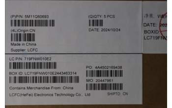 Lenovo 5M11Q60693 MECH_ASM BL KB BK TUR SRX