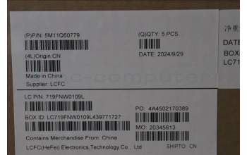 Lenovo 5M11Q60779 MECH_ASM BL KB BK SC EURO ENG CHY