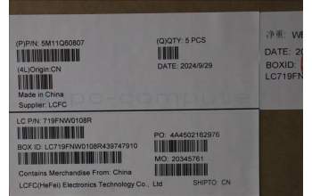 Lenovo 5M11Q60807 MECH_ASM BL KB BK SC GRE CHY