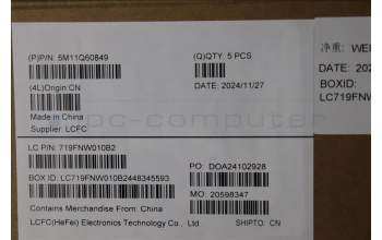 Lenovo 5M11Q60849 MECH_ASM BL KB BK SC POR SRX