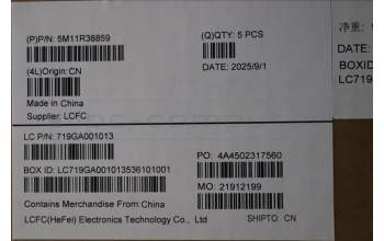 Lenovo 5M11R38859 C-Cover with keyboard, Estonian, Luna Grey, FingerPrint Reader, WLAN, UK