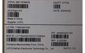 Lenovo 5M11R38976 MECH_ASM GRP_KBD_BZL_SWS_WL_LG_LTN