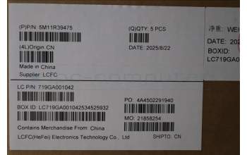 Lenovo 5M11R39475 MECH_ASM GRP_KBD_BZL_UKR_WW_LG_CHY