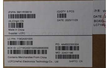 Lenovo 5M11R39519 MECH_ASM GRP_KBD_BZL_KOR_WW_LG_LTN