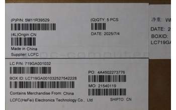 Lenovo 5M11R39529 MECH_ASM GRP_KBD_BZL_POR_WW_LG_LTN