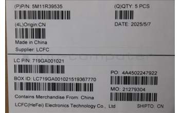 Lenovo 5M11R39535 MECH_ASM GRP_KBD_BZL_SPA_WW_LG_LTN
