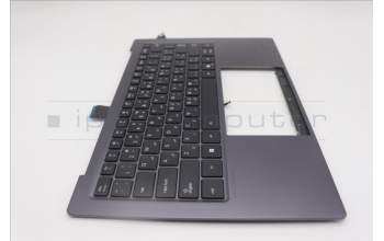 Lenovo 5M11R87927 C-Cover with keyboard, Arabic, Black/Grey, FingerPrint Reader, WLAN, US