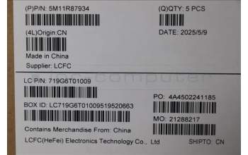 Lenovo 5M11R87934 MECH_ASM GRP_KBD_BZL_EST_WL_BKGY_LTN