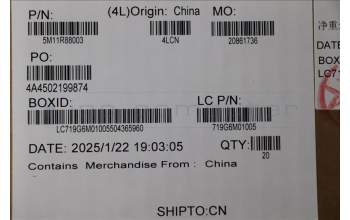 Lenovo 5M11R88003 MECH_ASM ASM-IO-FACE,R