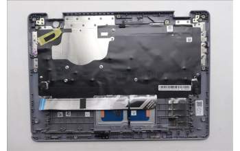 Lenovo 5M11R91301 C-Cover with keyboard, German, Luna Grey, Backlight, No World Face Camera, UK