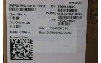 Lenovo 5M11R91301 C-Cover with keyboard, German, Luna Grey, Backlight, No World Face Camera, UK