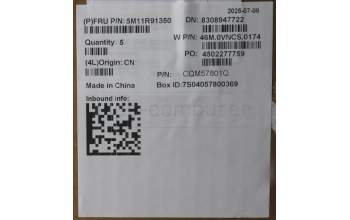 Lenovo 5M11R91350 MECH_ASM Ccvrasm,KB,FRA,WFC,BL,DF