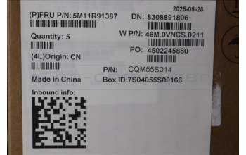 Lenovo 5M11R91387 MECH_ASM Ccvrasm,KB,UKE,WFC,BL,DF