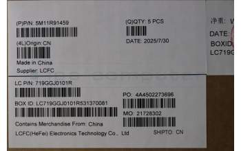 Lenovo 5M11R91459 MECH_ASM BL KB GY FPR SWE/FIN CHY