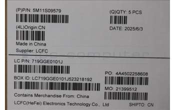 Lenovo 5M11S09579 MECH_ASM BL KB BK POR LTN