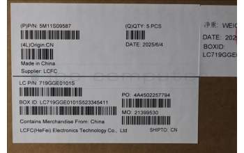 Lenovo 5M11S09587 MECH_ASM BL KB BK SWE/FIN LTN