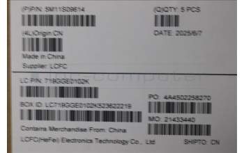 Lenovo 5M11S09614 MECH_ASM BL KB BK WW CZE/SLK CHY