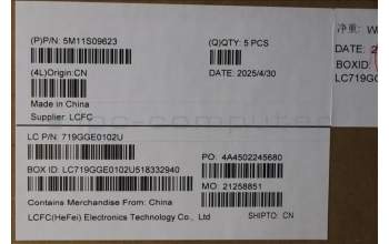 LENOVO 5M11S09623 MECH_ASM BL KB BK WW EURO ENG LTN