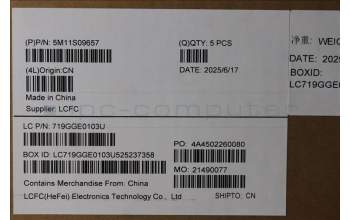 Lenovo 5M11S09657 MECH_ASM BL KB BK WW SLV LTN