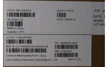 Lenovo 5M11S09703 C-Cover with keyboard, Portuguese, Black, UK