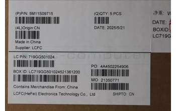 Lenovo 5M11S09715 MECH_ASM FRU KBD W/C SWS (SRX) UK BK