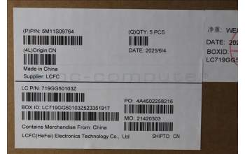 Lenovo 5M11S09764 MECH_ASM FRU KBD W/C SPA BL (CHY) UK BK