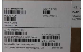 Lenovo 5M11S09904 MECH_ASM FRU IRL KBD W/C ITA (CHY) UK BK