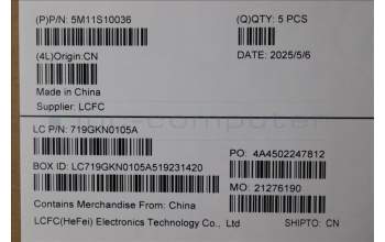 Lenovo 5M11S10036 MECH_ASM FRU KBD W/C UKE BL(SRX)UK BK