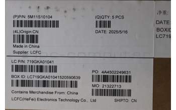 Lenovo 5M11S10104 C-Cover with keyboard, German, Black, UK