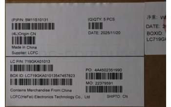 Lenovo 5M11S10131 MECH_ASM FRU KBD CCV UKE(Chicony)UK BK