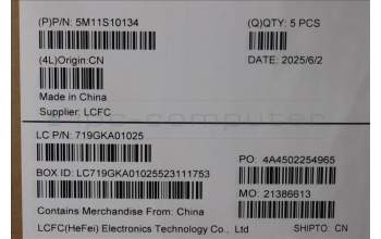 Lenovo 5M11S10134 MECH_ASM FRUKB CCV EURO ENG(Primax)US BK