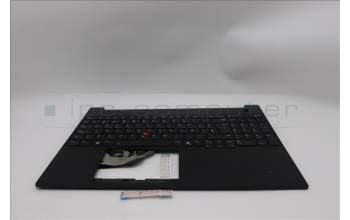 Lenovo 5M11S10174 C-Cover with keyboard, Spanish, Black, Backlight, UK