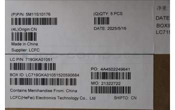 Lenovo 5M11S10176 MECH_ASM FRU KBD CCV FRA BL(Liteon)UK BK