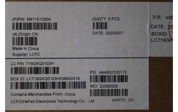 Lenovo 5M11S10304 MECH_ASM KBD CCV SLV (Primax) UK BK