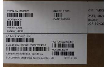 Lenovo 5M11S10373 MECH_ASM KB CCV ITA BL(Liteon)UK BK