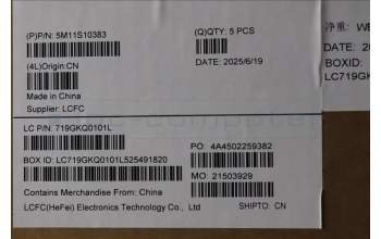 Lenovo 5M11S10383 MECH_ASM KB CCV RUS BL(Primax)US BK