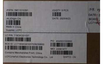 Lenovo 5M11S10391 C-Cover with keyboard, Swedish/Finnish, Black, Backlight, UK