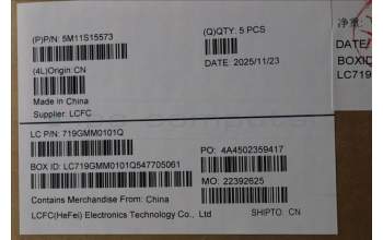 Lenovo 5M11S15573 MECH_ASM BL KB BK MG BUL LTN